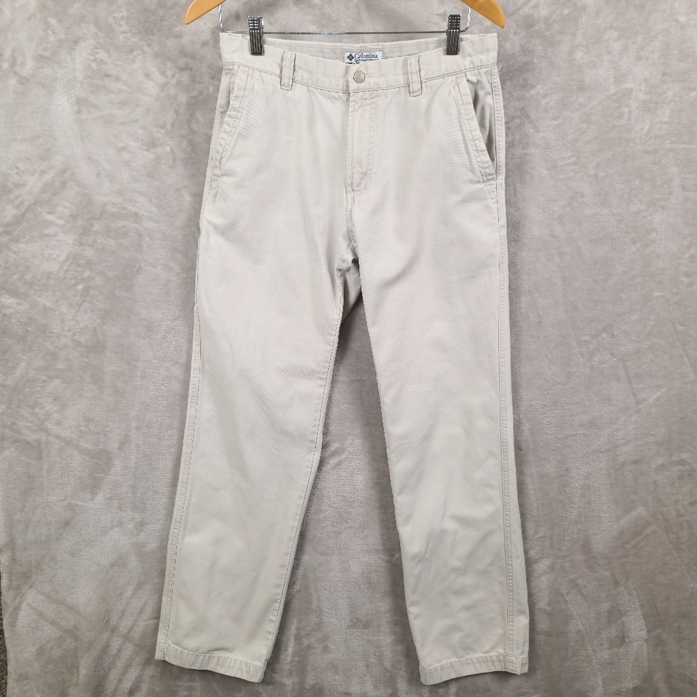 Columbia Pants Women's Size 8 Casual Off White Canvas Active Outdoors